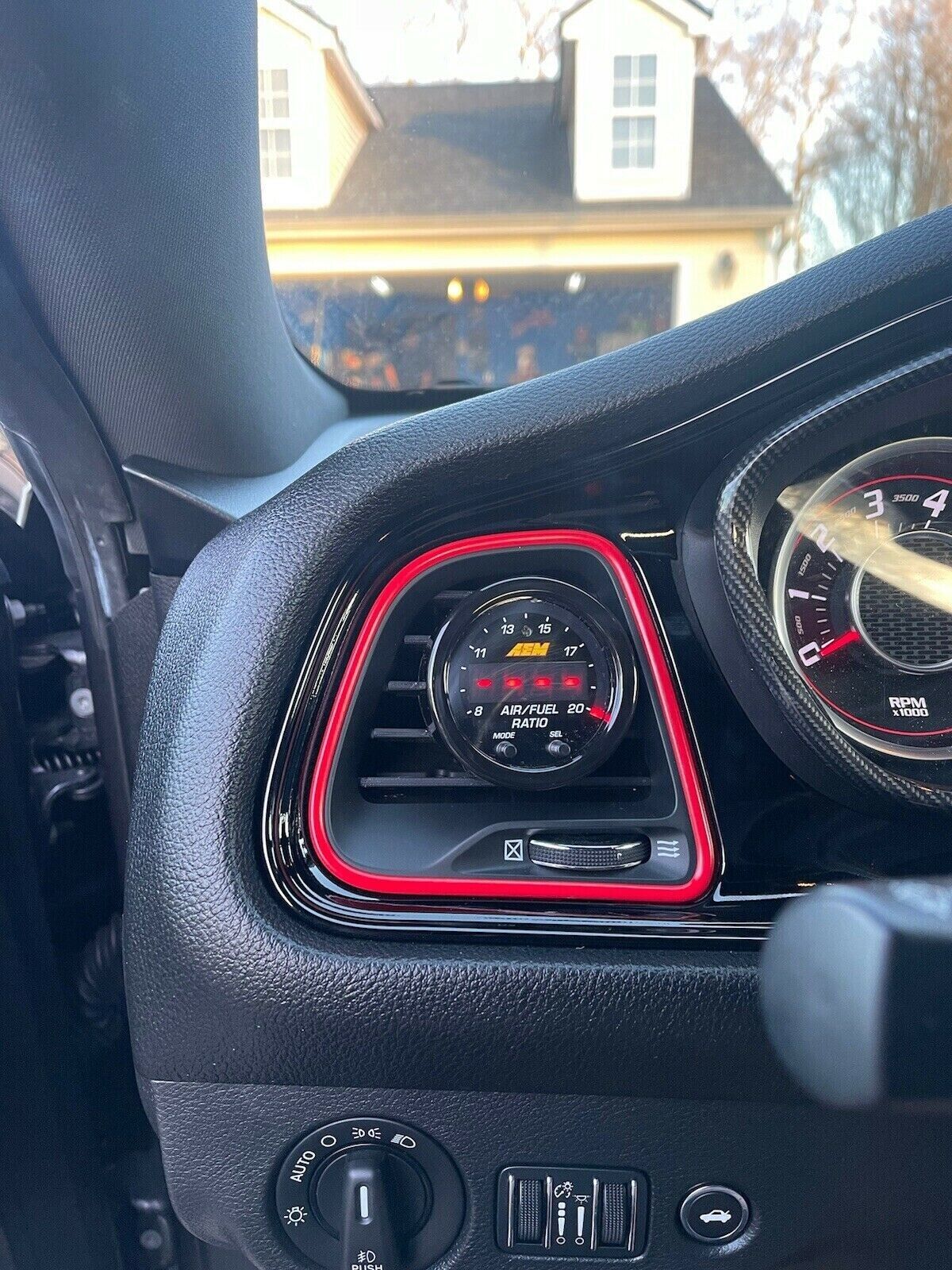 PazPodz 52mm Gauge Pod Driver Side HVAC Vent Insert fits Dodge Challenger 2015+