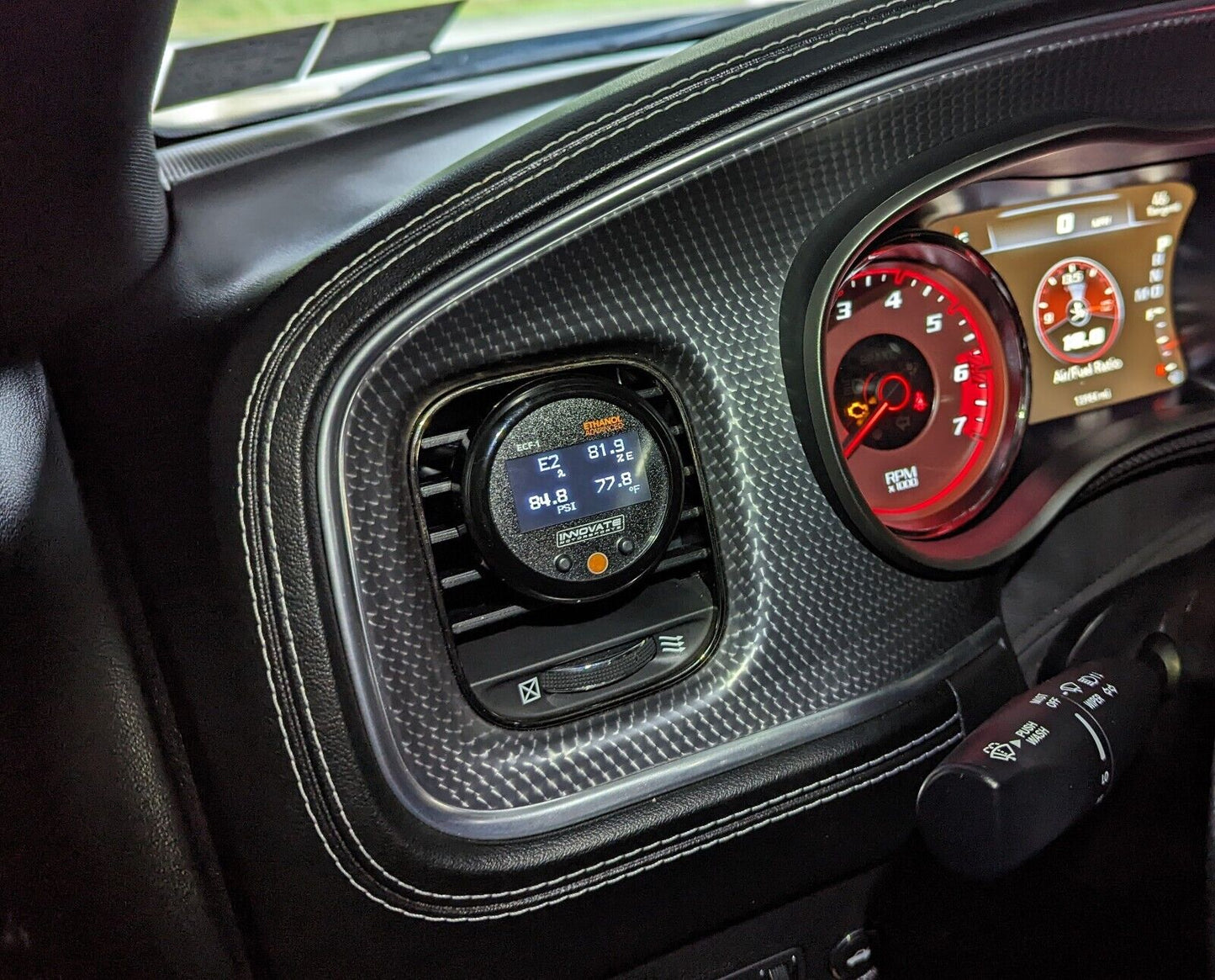 PazPodz 60mm Gauge Pod Driver Side HVAC Vent Insert fits Dodge Charger (2011+)